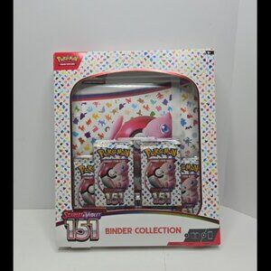 AUTHENTIC Pokemon Scarlet & Violet 151 Binder Collection Box W/ 4 Packs & Binder